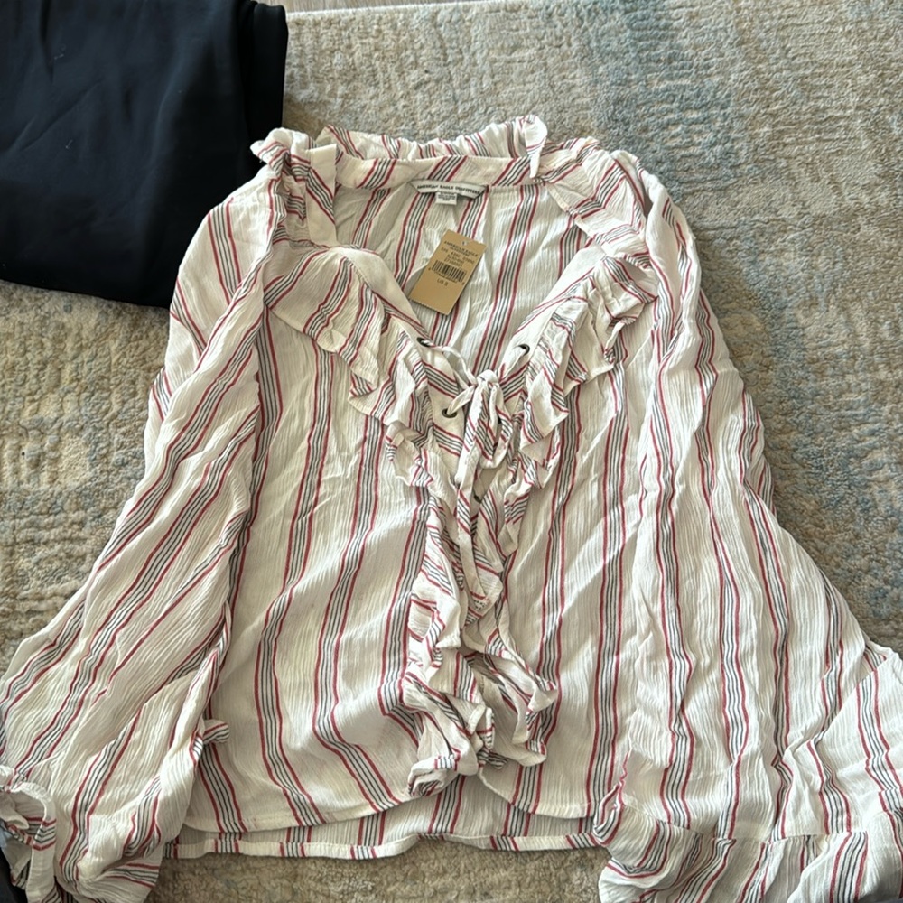 Ruffle American Eagle Blouse